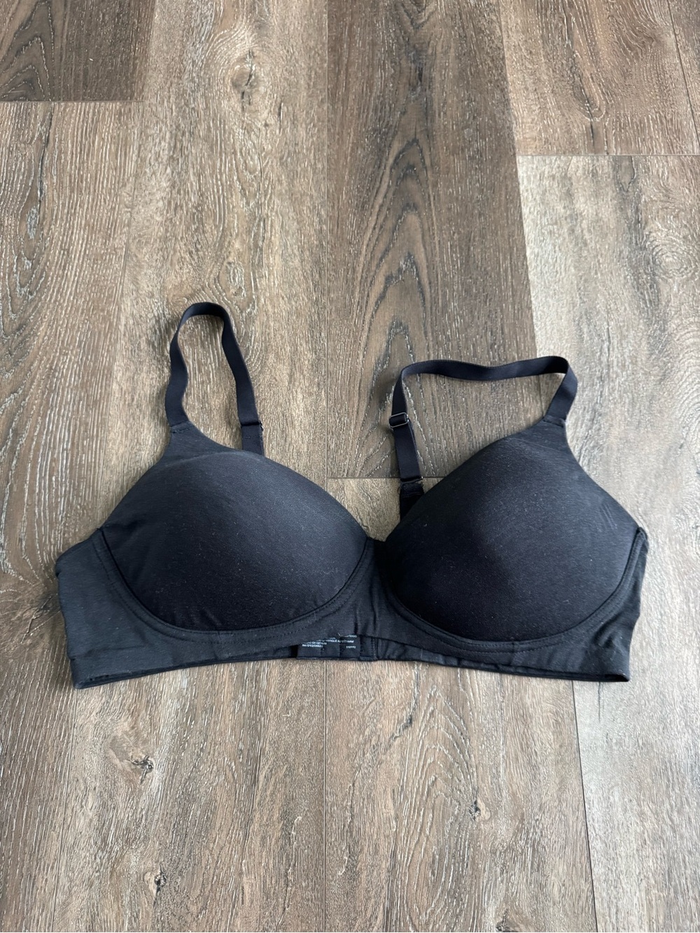 Bali Black Seamless T-Shirt Bra Size 42C